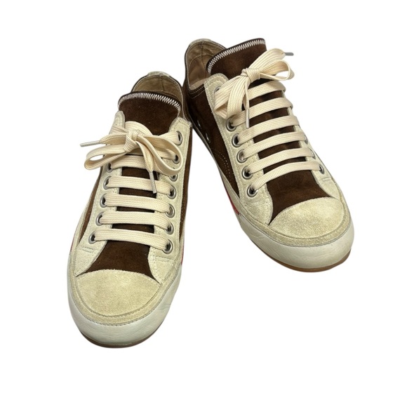 Dries Van Noten Brown and Cream Suede Retro Inspired Sneakers Women’s size 9.5. - Picture 7 of 12